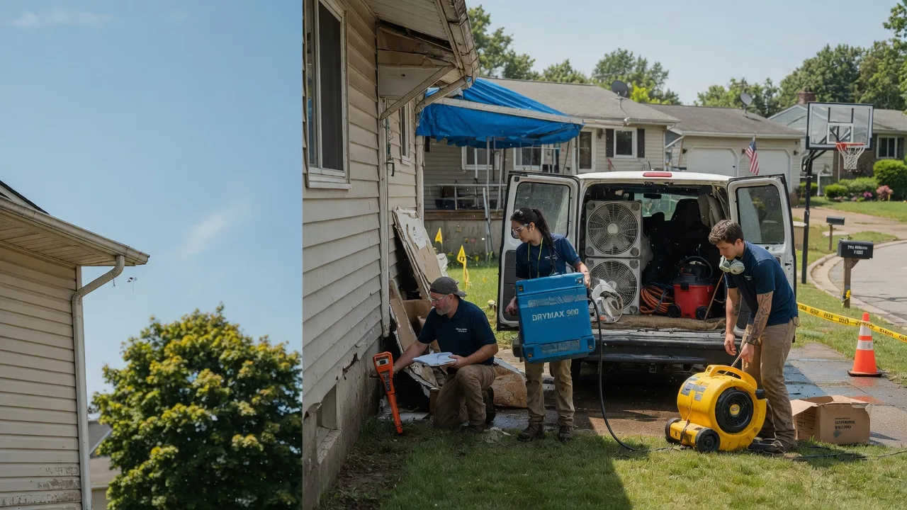 Ceiling Leak Cleanup in West College Corner, IN near me